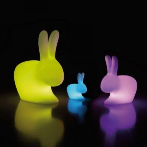 Rabbit Lamp by Qeeboo